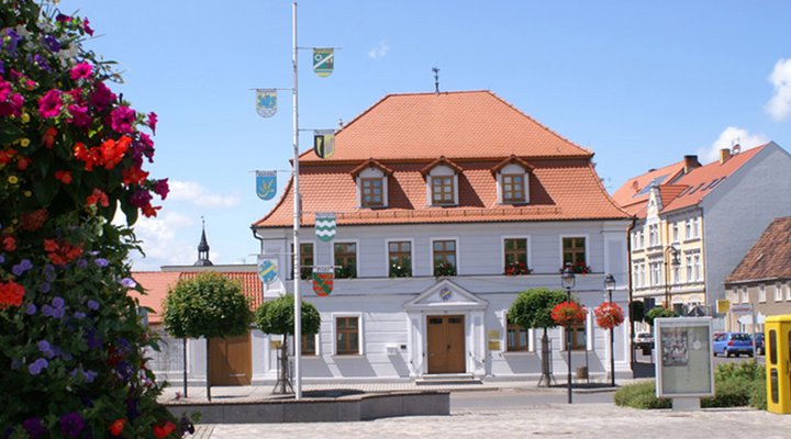 Das Rathaus in der Stadt Gommern